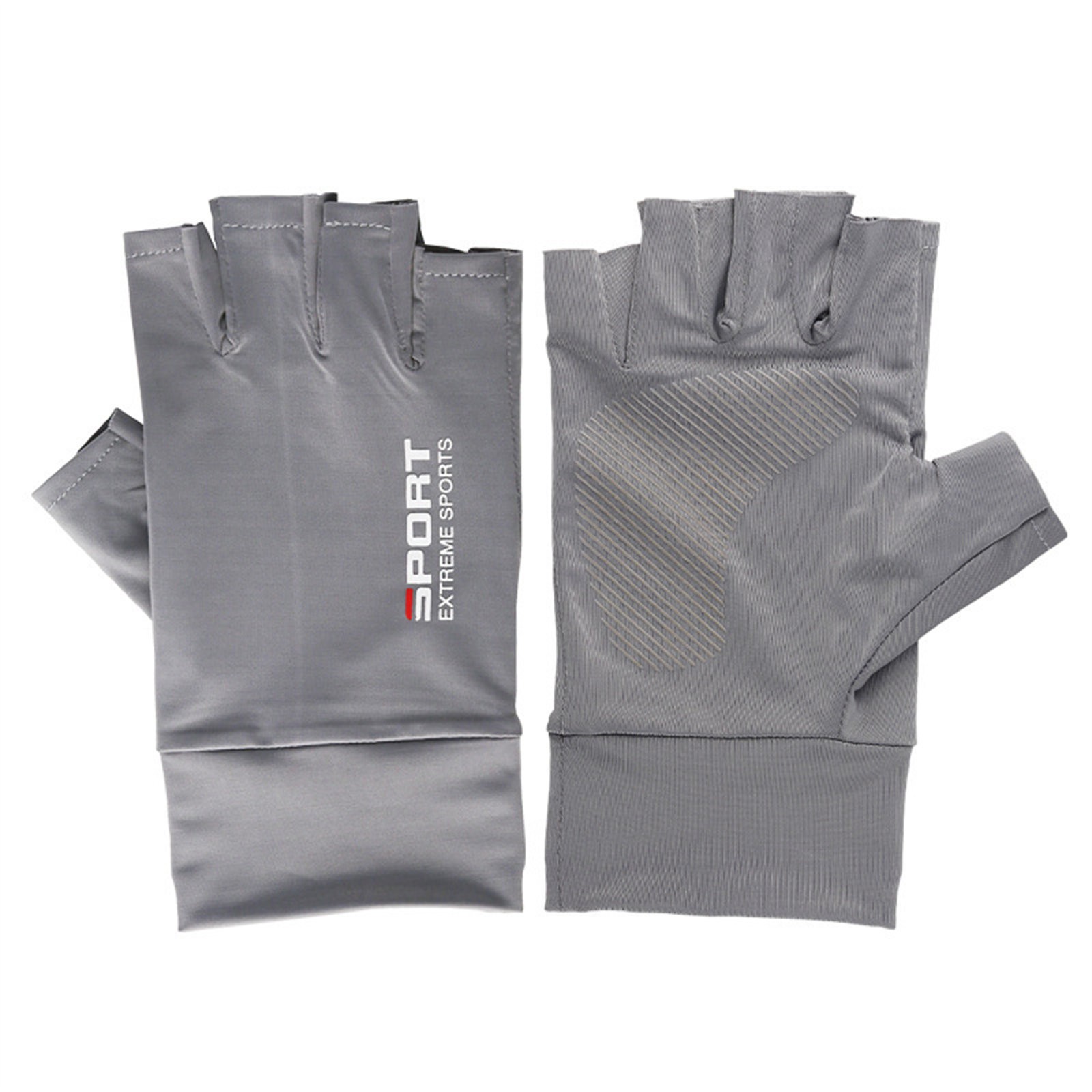 thumbnail image 2 of Guantes de conducción sin dedos - Antideslizantes, aptos para pantallas táctiles, para verano al aire libre, ciclismo/carreras, 2 of 2